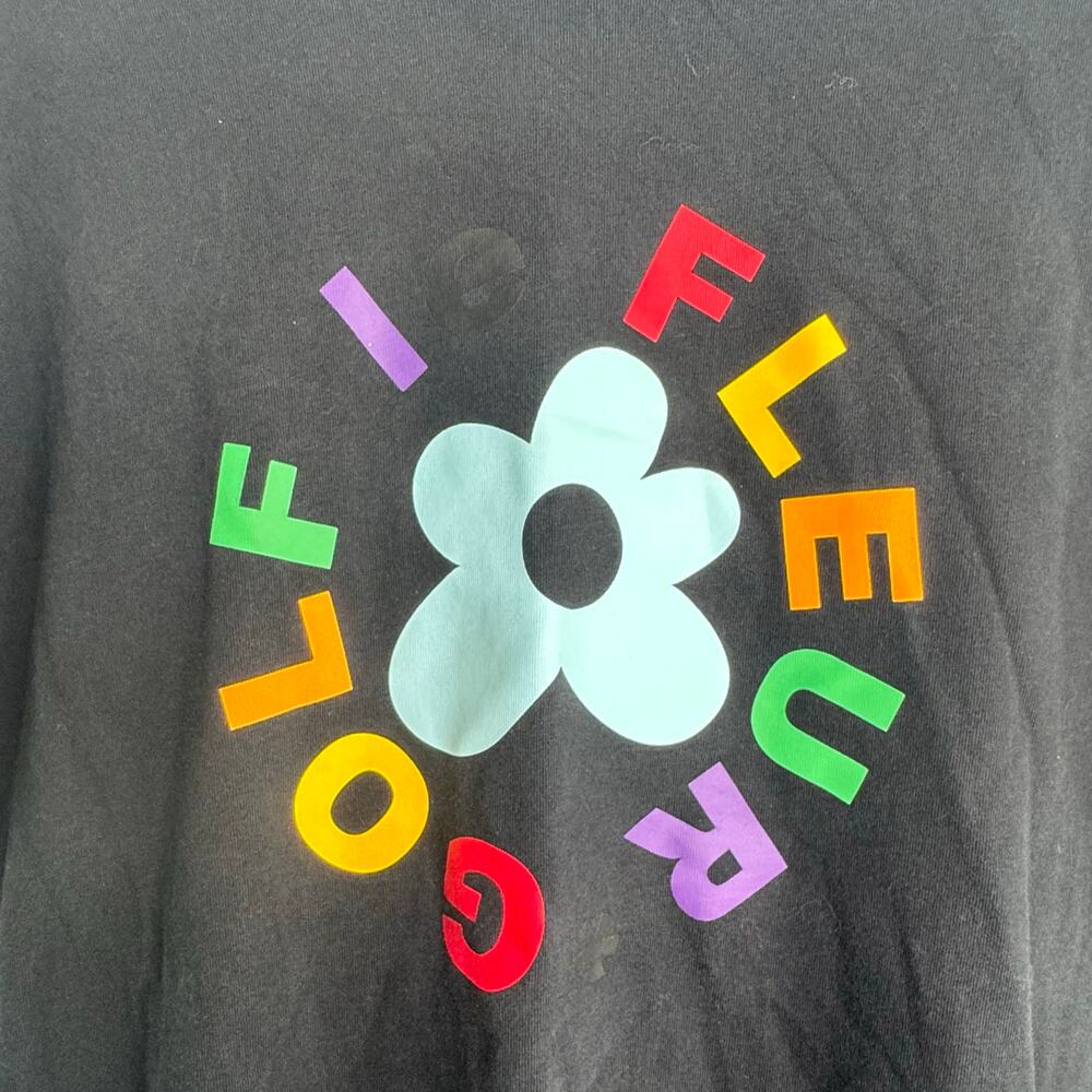 Converse T Shirt  GOLF LE FLEUR TEE Size Large Black